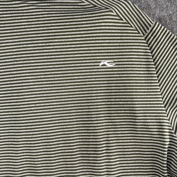 Kjus Mens Lee Polo Multi-Stripe‎ Golf Shirt Gray Green 56 2XL XXL Prep Dad LOGO - Picture 9 of 11